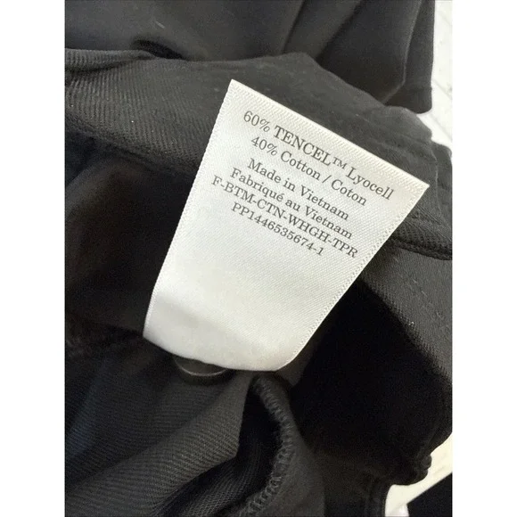 NEW EVERLANE Tencel Way High Taper Pant 4 Black Pleated Front Career Minimalist - Picture 7 of 8